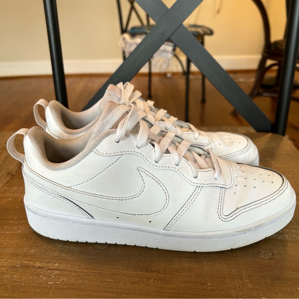 White Nike Airforces Size 8-8.5 women’s (youth size 6)